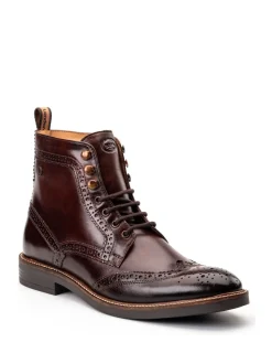 Brun brûlé - Base London Bristol Brogue Boot