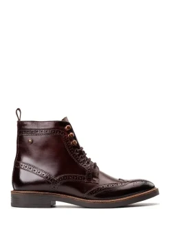 Brun brûlé - Base London Bristol Brogue Boot