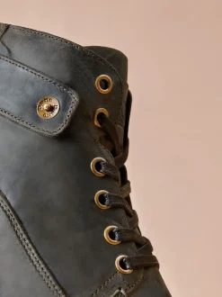 Brun clair - Coupe classique - Dune London bottines Simon en cuir robuste