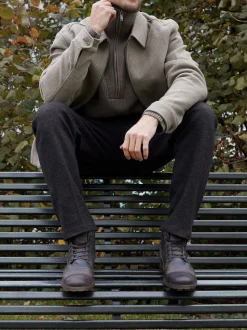 Brun clair - Coupe classique - Dune London bottines Simon en cuir robuste