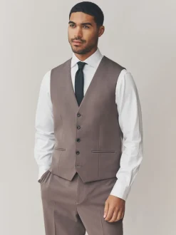 Brun clair - Gilet extensible Motionflex à coupe régulière