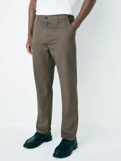 Brun clair - Slim Fit (Slim Fit) - Pantalon chino stretch