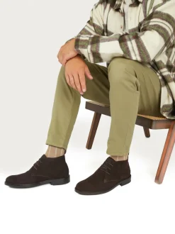 Brun foncé - Bottes/Bottines Jones Bootmaker Deacon en daim Chukka