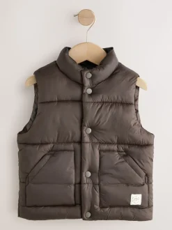 Brun foncé - Gilet matelassé (3mths-10yrs)