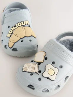 Brunch gris - Sabots chaussons