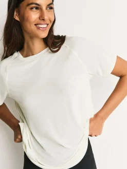 Brun/Crème - Lot de 2 T-shirts Active à manches courtes à Col rond