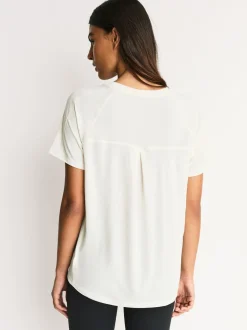 Brun/Crème - Lot de 2 T-shirts Active à manches courtes à Col rond