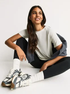 Brun/Crème - Lot de 2 T-shirts Active à manches courtes à Col rond