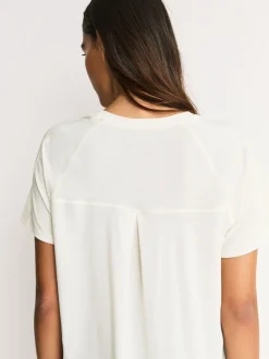 Brun/Crème - Lot de 2 T-shirts Active à manches courtes à Col rond