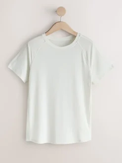 Brun/Crème - Lot de 2 T-shirts Active à manches courtes à Col rond