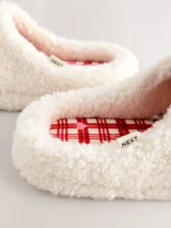 Café - Chaussons mules en peau de mouton