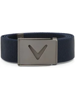 Callaway Apparel Ceinture bleue à logo en V