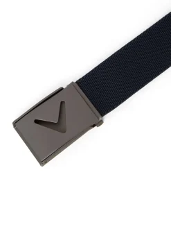 Callaway Apparel Ceinture bleue à logo en V