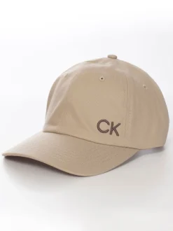 Calvin Klein Golf 100% coton sergé Casquette marron