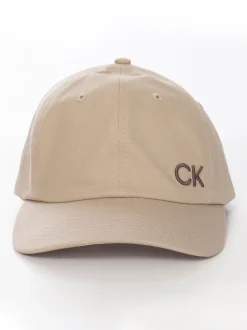 Calvin Klein Golf 100% coton sergé Casquette marron