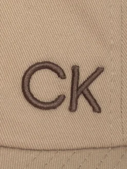 Calvin Klein Golf 100% coton sergé Casquette marron
