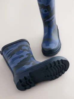 Camo bleu - Bottes en caoutchouc
