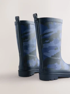 Camo bleu - Bottes en caoutchouc