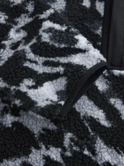 Camouflage - Col zippé - Polaire imprimée