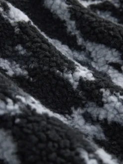 Camouflage - Col zippé - Polaire imprimée