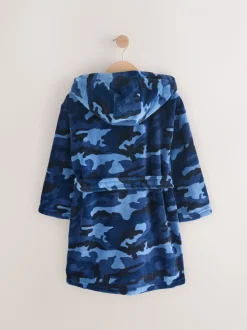 Camouflage bleu/bleu marine - Pyjama en laine polaire (1.5-16ans)