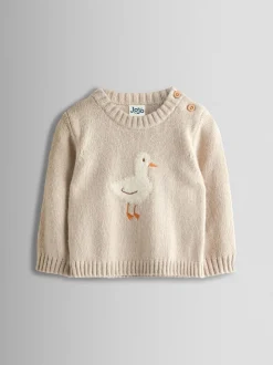 Canard gris - Ensemble haut et bas JoJo Maman Bébé en maille