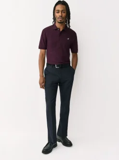 Canard rouge bordeaux - Polo Manches courtes Pique