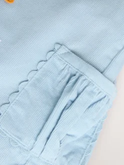 Caractère bleu - Ensemble body et collants à manches longues en velours côtelé pour bébé (0mois-2ans)