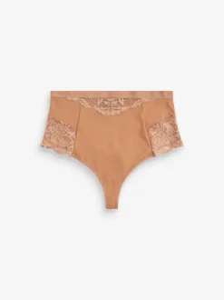 Caramel Nude - Tongs taille haute légers et modelants pour le contrôle de l'abdomen 2 Pack