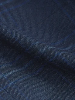 Carreaux bleu/bleu marine - Veste de costume (3-16ans)