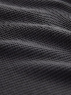 Carreaux gris ardoise - Ensemble pyjama Motionflex texturé confortable à manches longues