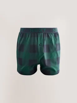 Carreaux marine/bordeaux - Lot de 5 boxers amples