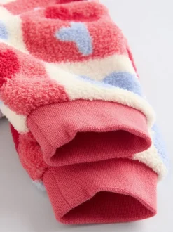 Carreaux rouge/violet - Ensemble de Hauts et Leggings en polaire Bébé 2 pièces (0mois-2ans)