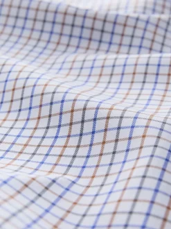 Carreaux Tattersall écru - Chemise Oxford ajustée Easy Iron Button Down