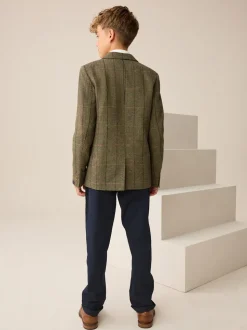 Carreaux vert/marron - Blazer (3-16ans)