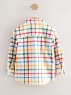 Carreaux vichy écru vif - Chemise Personnage Manches longues (3mois-7ans)