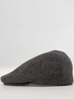 Casquette plate traditionnelle Brook Taverner Harris Tweed®