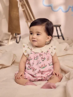 Cath Kidston Rose fleuri - Barboteuse imprimée en jersey pour bébé