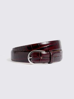 Ceinture MOSS croco italien