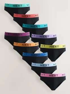 Ceinture noire lumineuse - Lot de 10 - Slips riches en coton