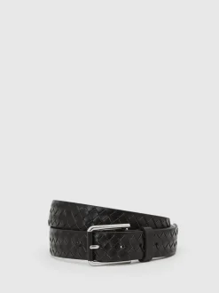 Ceinture Reiss Preston en cuir tissé
