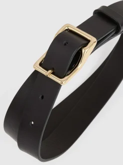 Ceintures à boucle angulaire en cuir Reiss Mateo