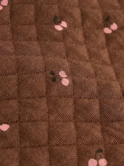 Cerise marron - Ensemble 2 pièces avec salopette matelassée et body bébé (0mois-3ans)