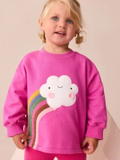 Character rose arc-en-ciel - T-shirt à manches longues (3mths-7yrs)