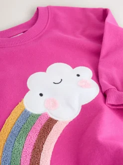 Character rose arc-en-ciel - T-shirt à manches longues (3mths-7yrs)