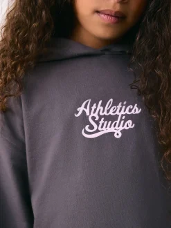 charbon de bois - Ensemble Leggings Sweat-shirt à capuche imprimé graphique (3-16ans)