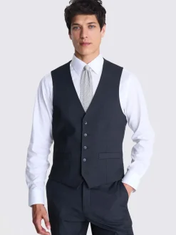 charbon de bois - Habillé - Gilet de costume extensible MOSS