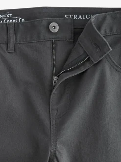 charbon de bois - Straight Fit Classic Jeans extensibles