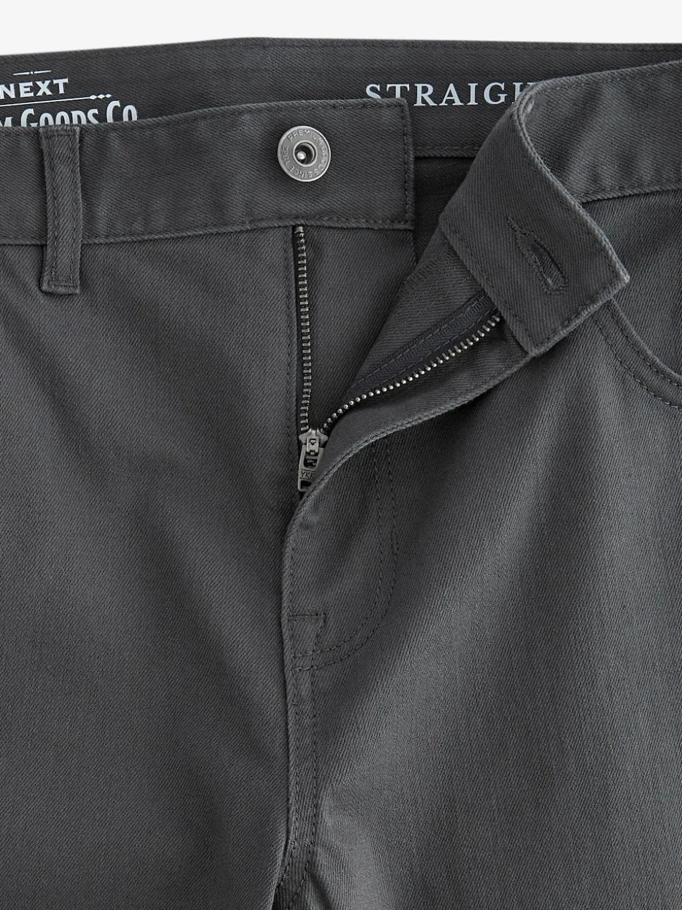 charbon de bois - Straight Fit Classic Jeans extensibles