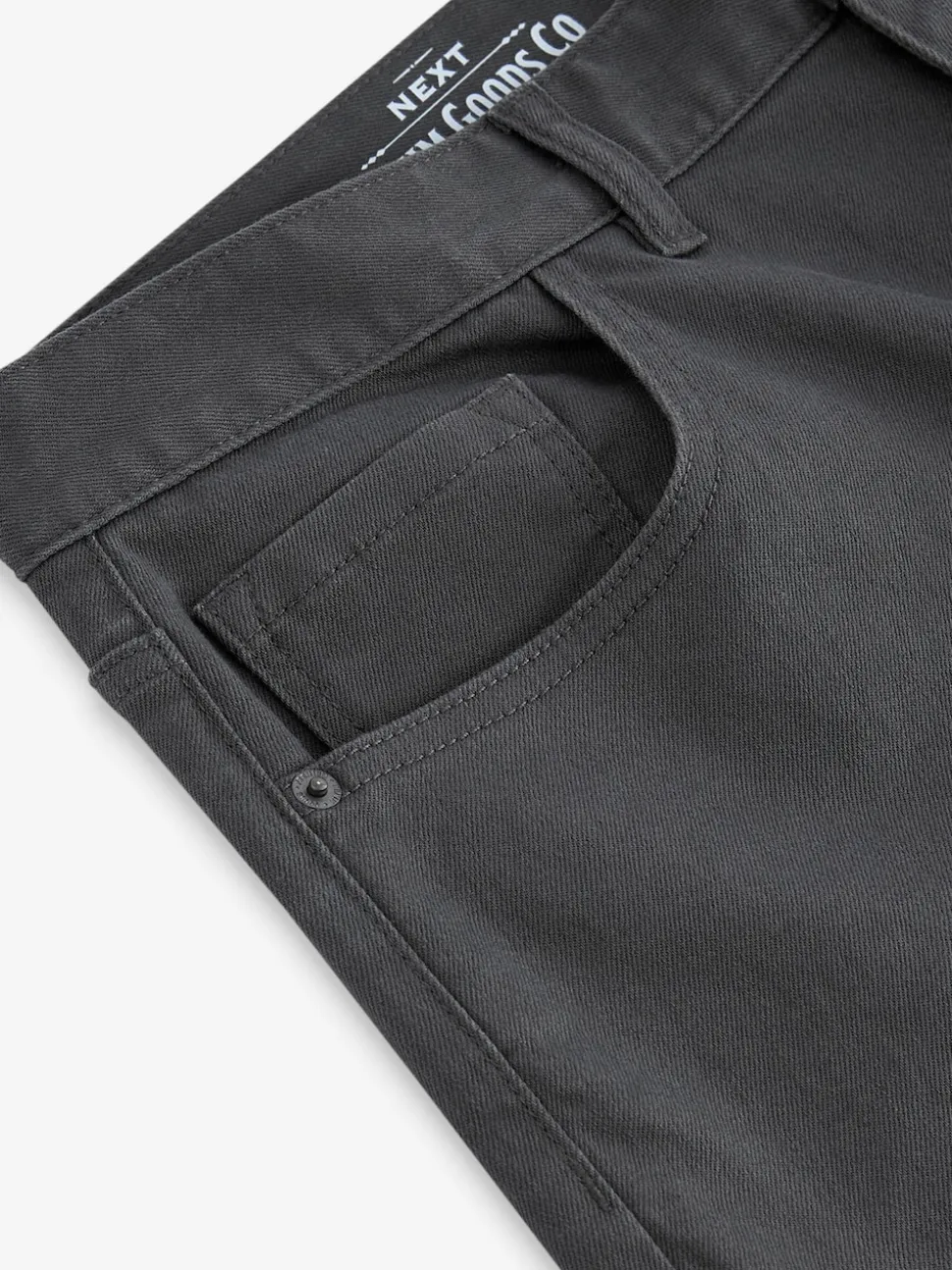 charbon de bois - Straight Fit Classic Jeans extensibles